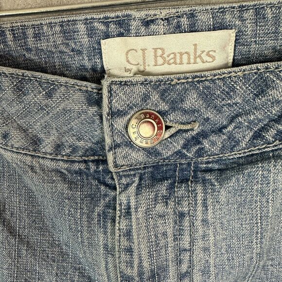 CJ Banks Womens Capris Jeans Blue Pockets Plus Size 16W - Picture 3 of 13